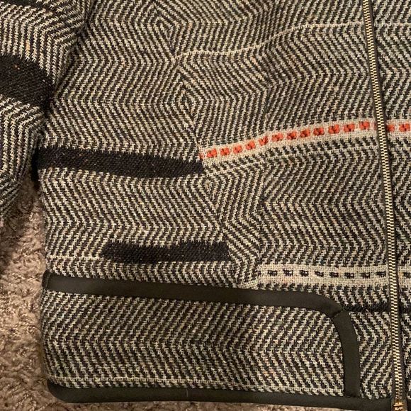 Vintage Carlisle Crop Moto Wool Jacket size 6 - Picture 5 of 16